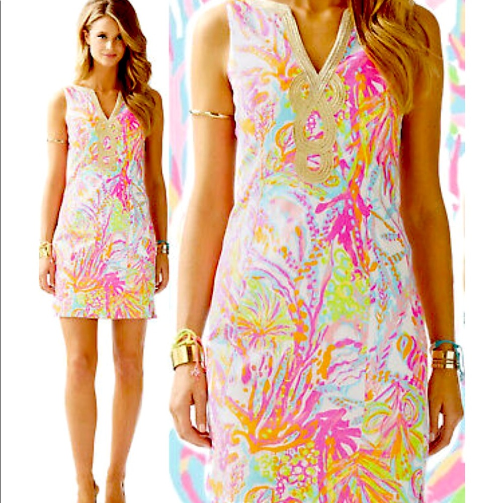 Lilly Pulitzer "Scuba to Cuba" Shift Dress